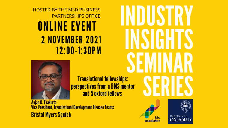Industry Insights Seminar Series November 2021 Flyer